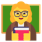 Woman Teacher emoji on Microsoft